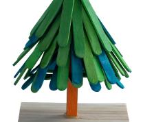 Popsicle Sticks Christmas Tree